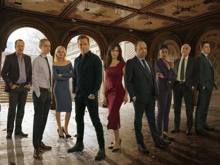 Elenco da série "Billions", que estreou em 2016 no Showtime e, no Brasil, é exibida pela Netflix - Divulgação