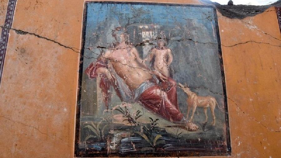 Afresco descoberto em Pompeia, na Itália - Ansa