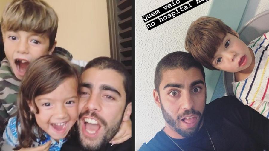 Pedro Scooby se diverte com os filhos em Portugal - Reprodução/Instagram