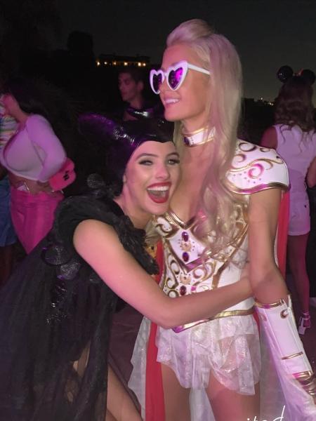 Paris Hilton em sua festa de Halloween - Reprodução/ Instagram