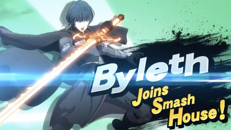 Byleth em imagem do vídeo de anúncio de sua entrada no Super Smash Bros. - Reprodução/Nintendo