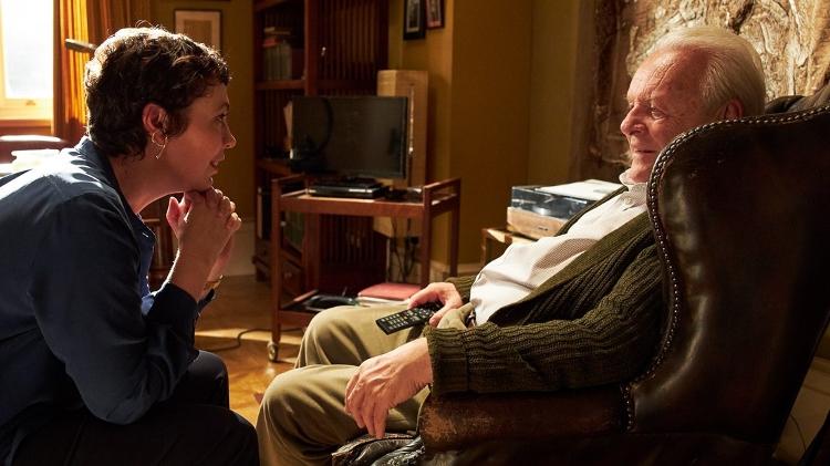 Olivia Colman e Anthony Hopkins em cena de 'The Father' - Divulgação/IMDb - Divulgação/IMDb