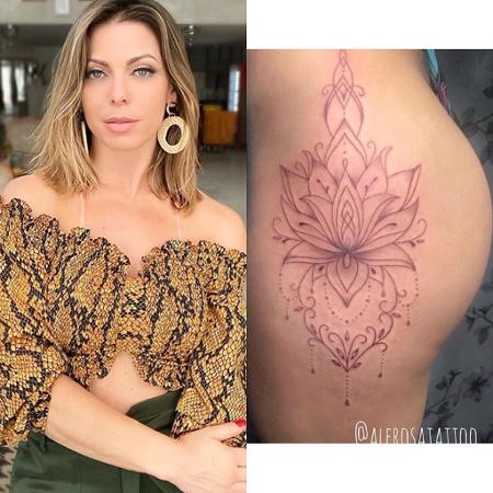 Sheilla Mello e sua nova tatuagem no quadril - REPRODUÇÃO/INSTAGRAM