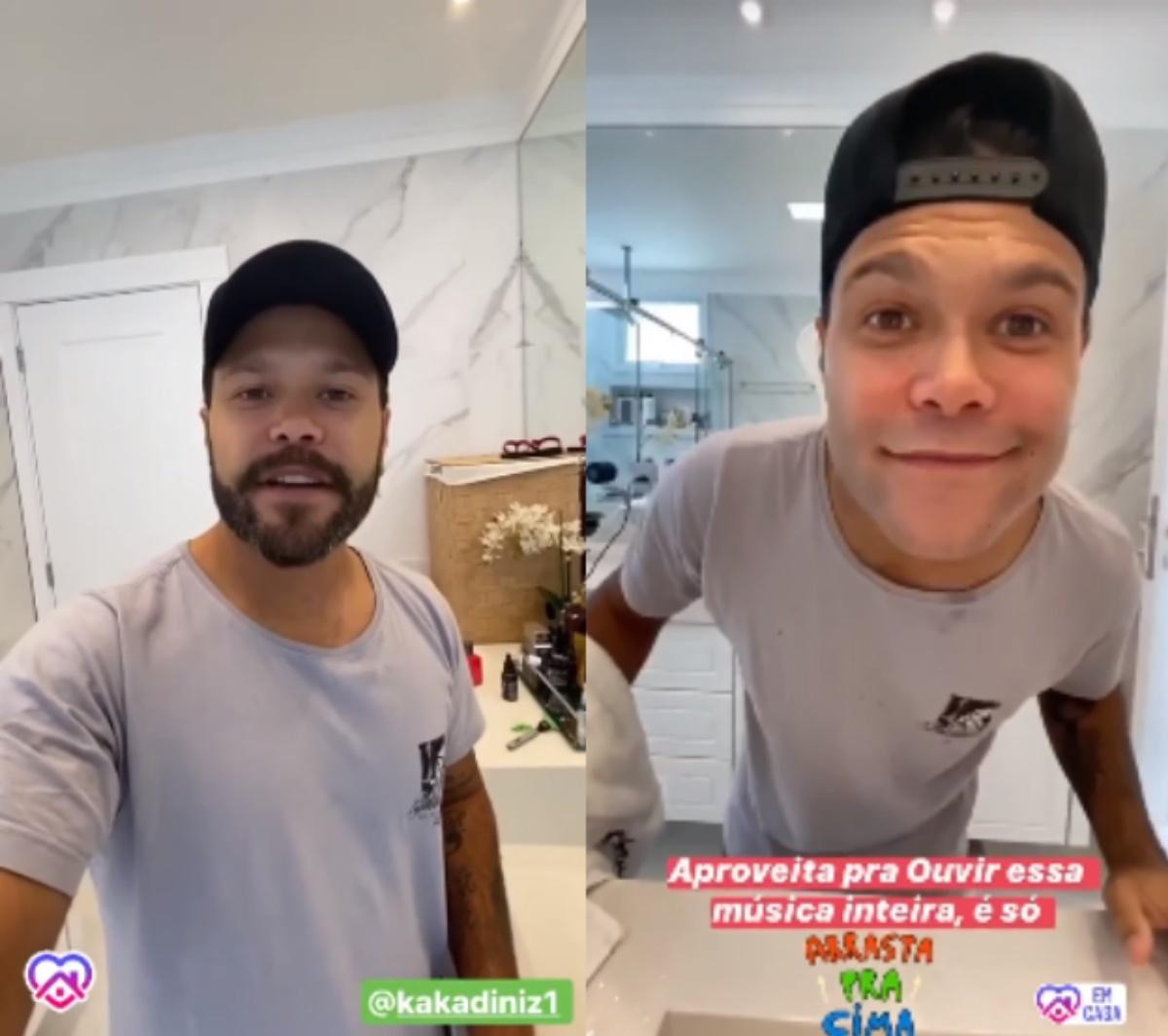 Marcos (músico, dupla de Belutti) Marcos, da dupla com Belutti, fez a barba "de estimação" depois de ser desafiado nas redes sociais. "Fazendo a minha parte" - Reprodução/Youtube