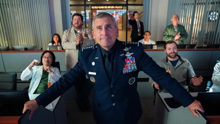 Cena de 'Space Force' na Netflix - Divulgação/Netflix - Divulgação/Netflix