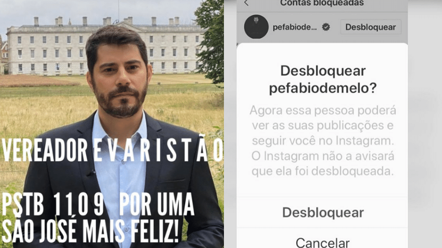 Evaristo Costa brinca ao bloquear Padre Fábio de Melo: 'Paz'