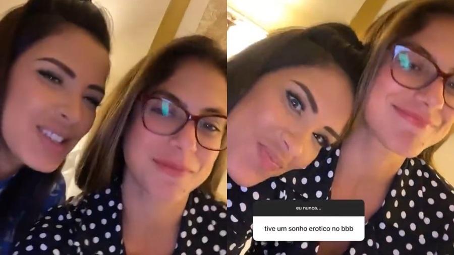 Ivy Moraes e Mari Gonzalez responderam às perguntas no Instagram Stories - Reprodução/Instagram