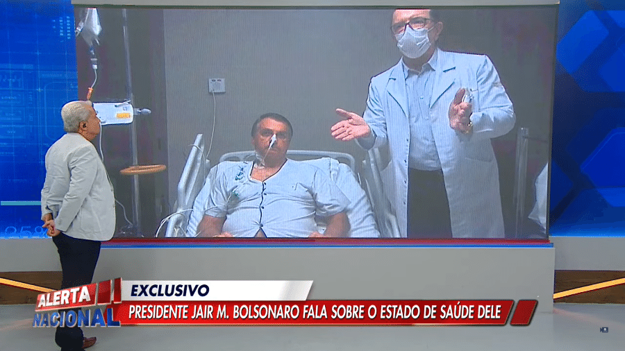 Jair Bolsonaro participou do "Alerta Nacional" - Reprodução/RedeTV!