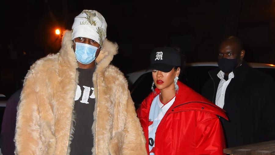 Rihanna e A$AP Rocky em Nova York - Robert Kamau/GC Images via Getty Images