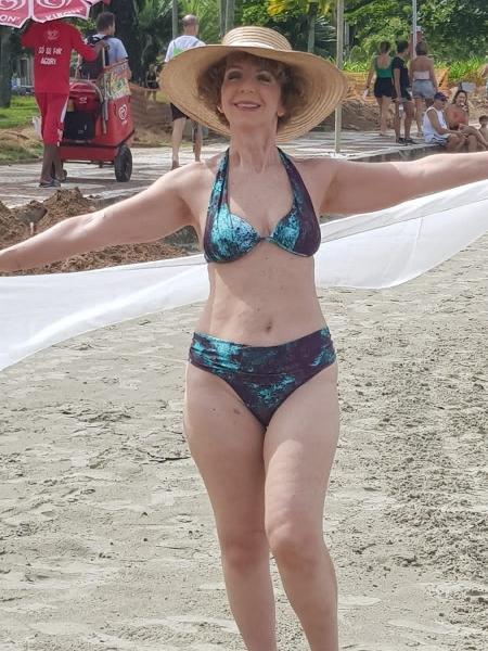 Além de biquíni, Verônica Scavone, 68 anos, já fez até ensaio de lingerie - Acervo pessoal