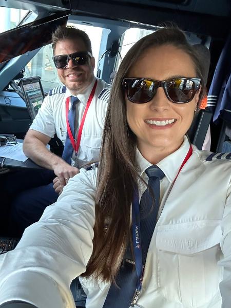 O casal de pilotos Eric de Medeiros Viana e Rafaela Loss Garcia - Arquivo pessoal