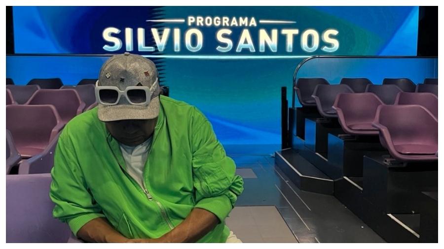 Liminha postou foto no auditório do Programa Silvio Santos