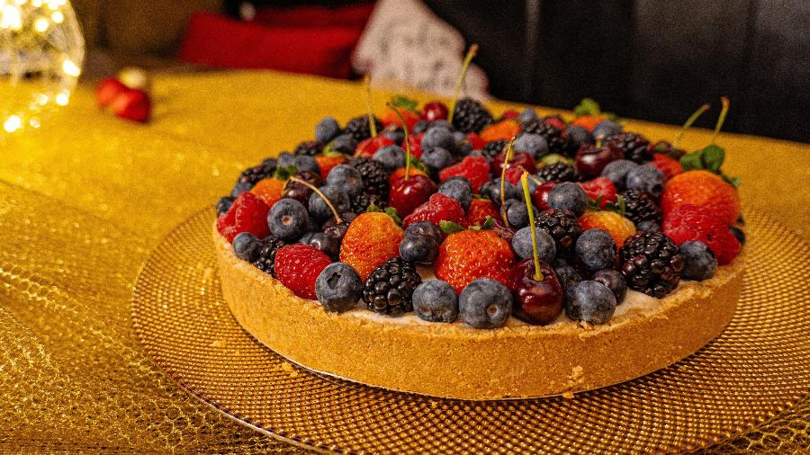 Torta de frutas vermelhas