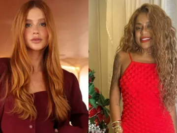 Marina Ruy Barbosa brinca sobre semelhança com Cariúcha: 'Me confundindo'