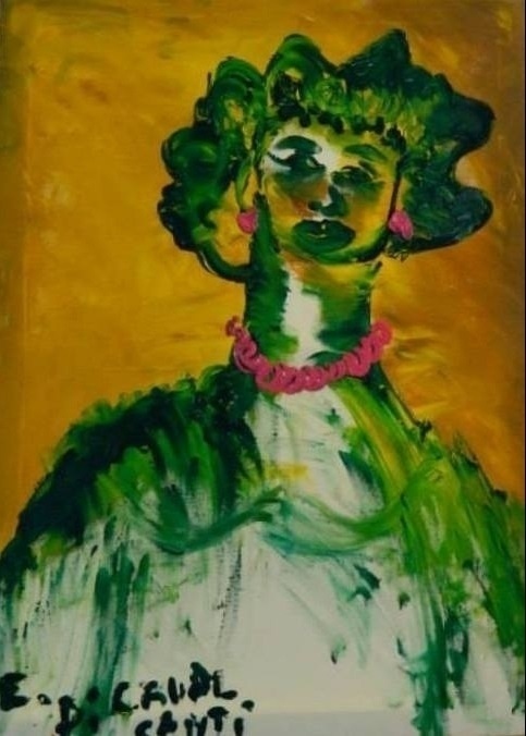 Obra do médium Giovanni D' Andrea, atribuída a Di Cavalcanti - Reprodução/Facebook