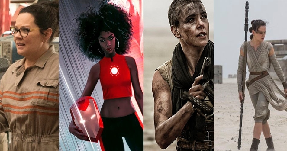 Versão feminina de ícones pop - Montagem