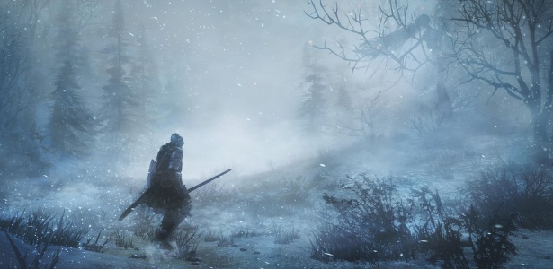 O mundo de Ariandel não parece muito convidativo: espere encontrar muita neve e neblina - Reprodução