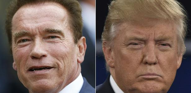 Arnold Schwarzenegger e Donald Trump - AFP