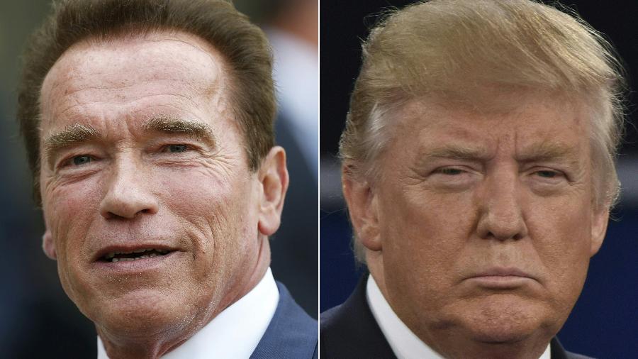 À frente do reality "The Apprentice", Arnold Schwarzenegger é criticado por Trump no Twitter - AFP