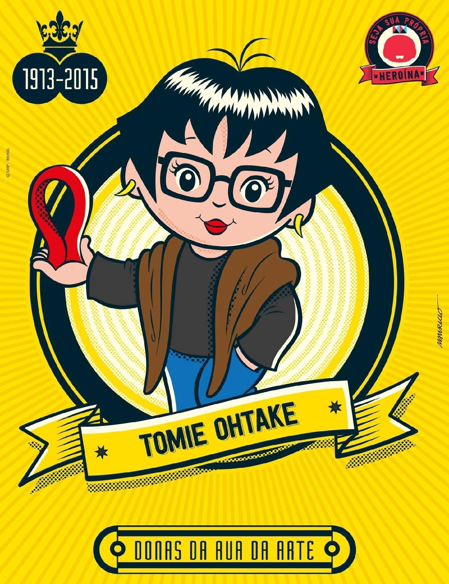 A personagem Keika foi transformada na artista plástica Tomie Ohtake - Divulgação