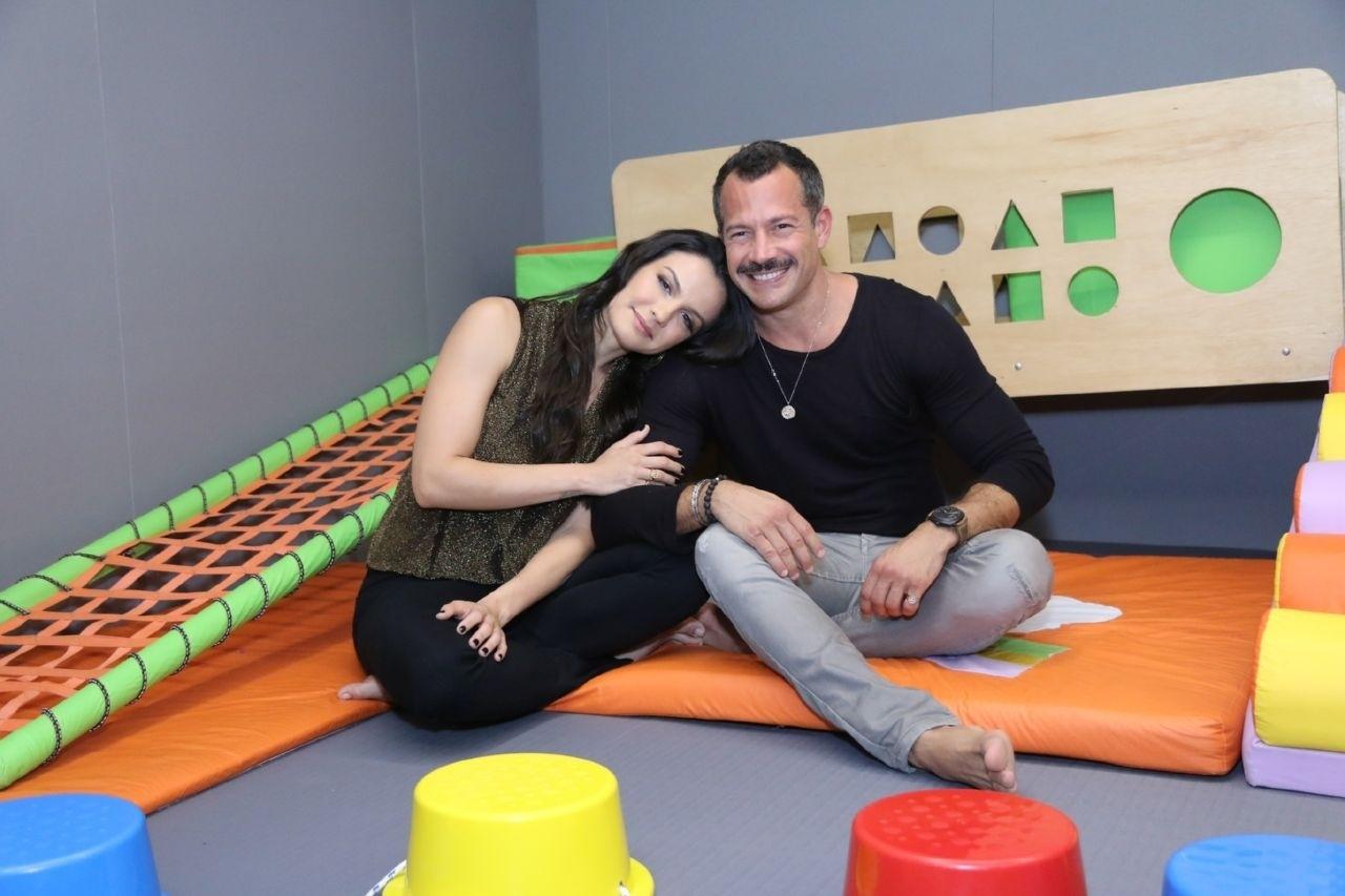 Referência na história do jiu-jitsu feminino,  Kyra Gracie inaugura academia na Barra da Tijuca, zona oeste do Rio, ao lado do marido, o ator Malvino Salvador - Daniel Pinheiro/AgNews