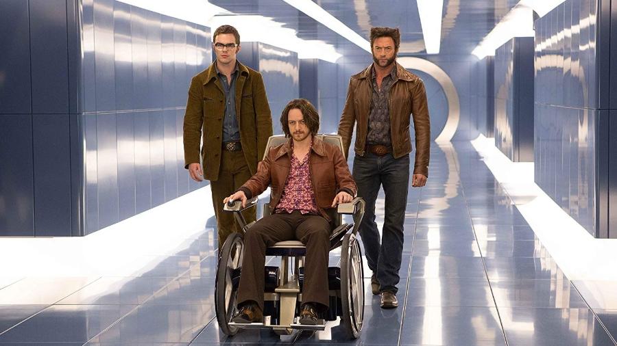 Nicholas Hoult (Fera), James McAvoy (Professor Xavier) e Hugh Jackman (Wolverine) em "X-Men: Dias de um Futuro Esquecido" - Divulgação