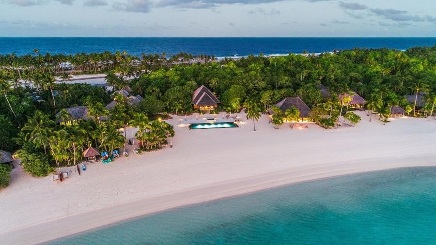 Ilha particular em Nukutepipi, na Polinésia Francesa, está disponível para aluguel no Airbnb Luxe - Divulgação/Airbnb
