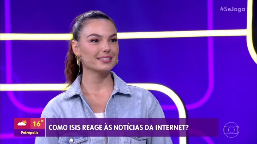 Isis Valverde critica notícia do jornal O Globo no Se Joga - Reprodução/TV Globo