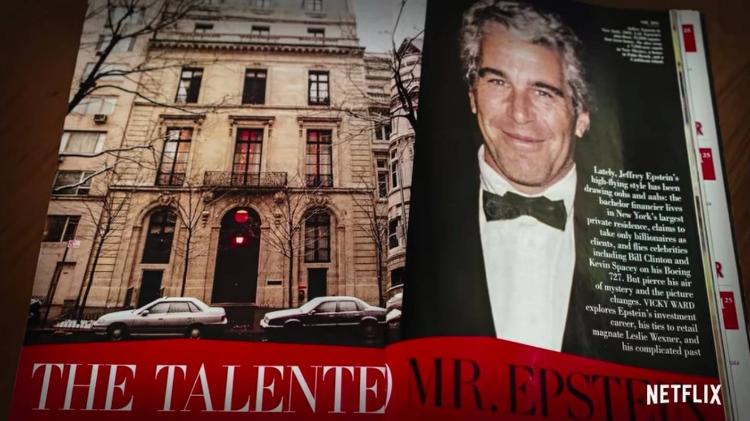Vanity Fair com Jeffrey Epstein - Reprodução/Netflix - Reprodução/Netflix