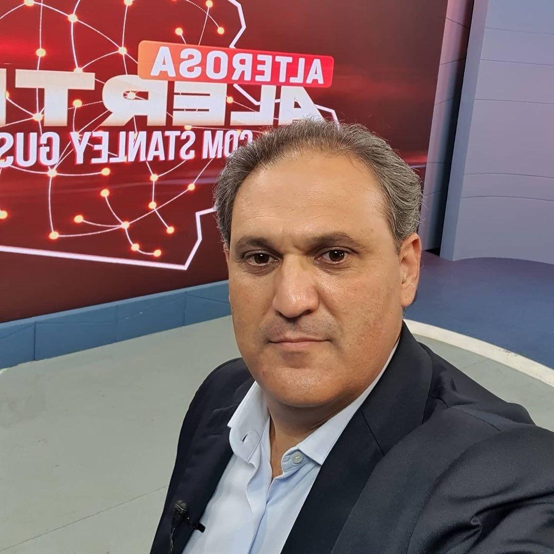 Stanley Gusman no set do 'Alterosa Alerta' - Reprodução/Instagram