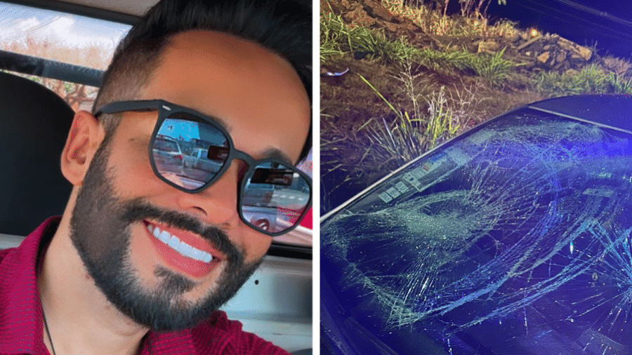 O cantor Athos Prado foi atropelado enquanto socorria um motociclista que também sofreu acidente