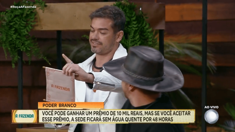 A Fazenda 16: Sidney deixa casa sem água quente por 48 horas