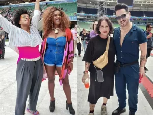 Inspirados no estiloso Lenny Kravitz, fãs montam looks para curtir o show