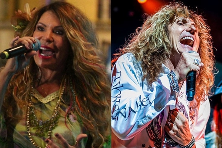 Elba Ramalho e David Coverdale - Sérgio Bernardo/JC Imagem e Divulgação