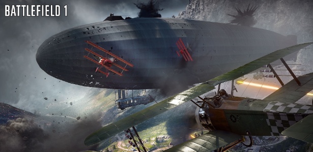 "Battlefield 1" terá batalhas com veículos da Primeira Guerra Mundial como caças bimotores e zepellins - Divulgação