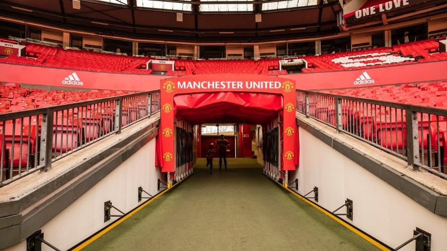Estádio Old Trafford, do time de futebol Manchester United - VisitBritain/Andrew Pickett