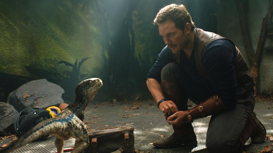 Chris Pratt em cena de "Jurassic World: Reino Ameaçado" - Divulgação