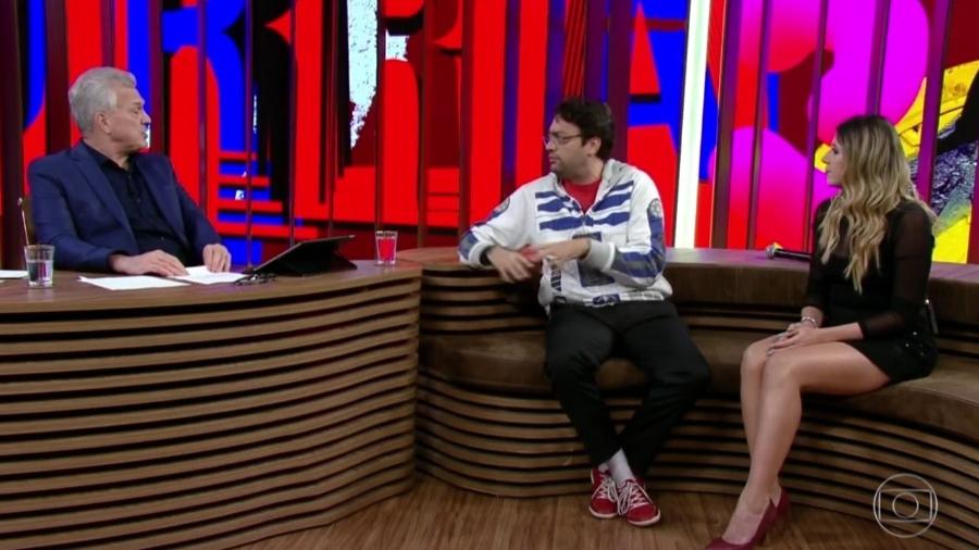 Dani Calabresa e Fernando Caruso no "Conversa com Bial" - Reprodução/Globoplay