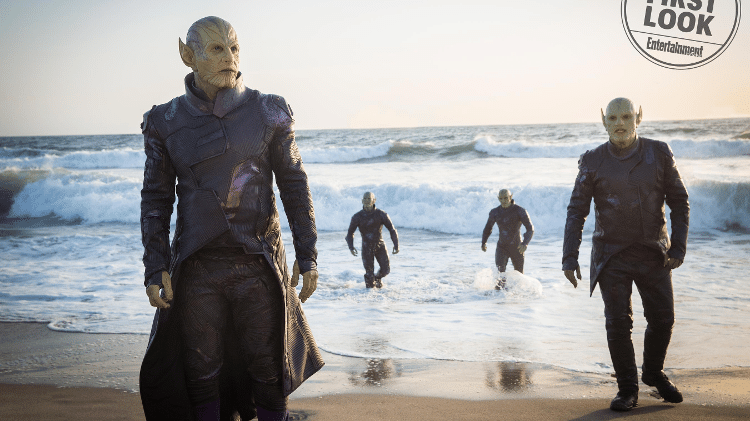Os Skrulls em cena de "Capitã Marvel" - Reprodução - Reprodução