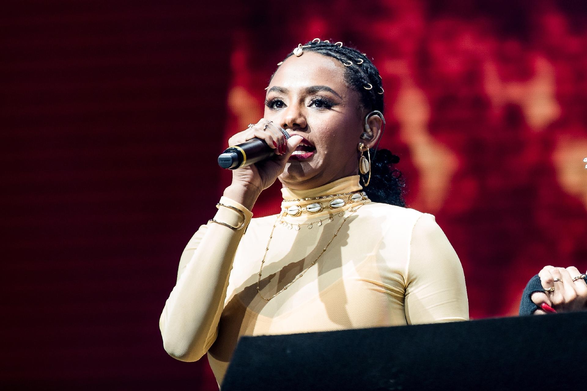 Cantora Jéssica Ellen, convidada de Elza Soares - MAURICIO SANTANA/GETTYIMAGES