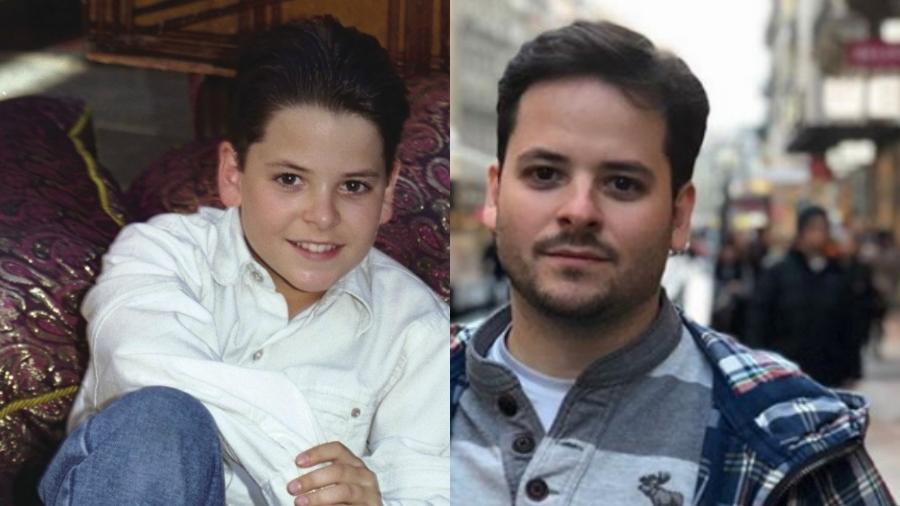 Thiago Oliveira em "O Clone" (à esquerda) e em foto recente (à direita) - Carlos Ivan/Instagram