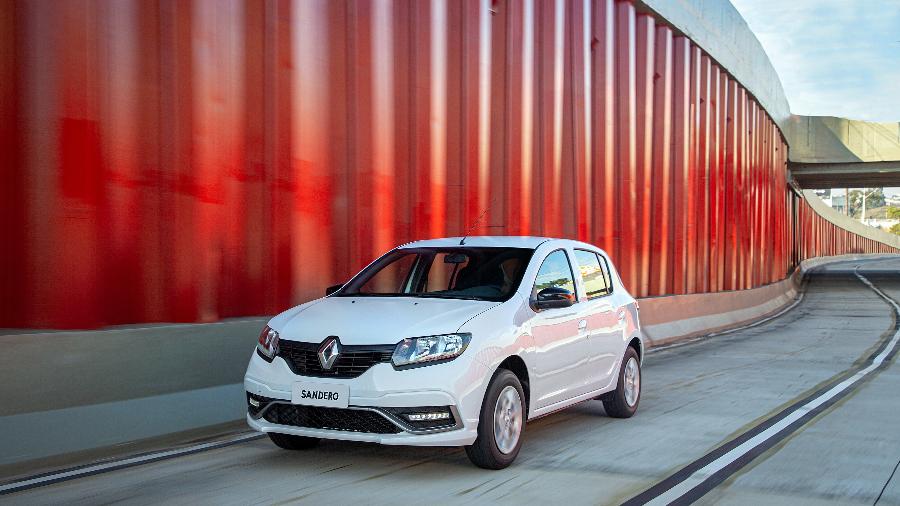 Renault Sandero (foto) e Logan não deverão ter sucessores no mercado brasileiro, sinaliza CEO global da marca francesa - Divulgação