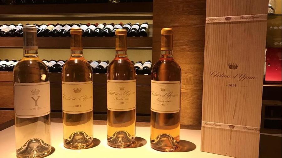 Entre as garrafas roubadas estão rótulos históricos da Château d"Yquem, vinícola que pertence ao conglomerado de luxo LVMH, dono da Louis Vuitton - Reprodução/Twitter