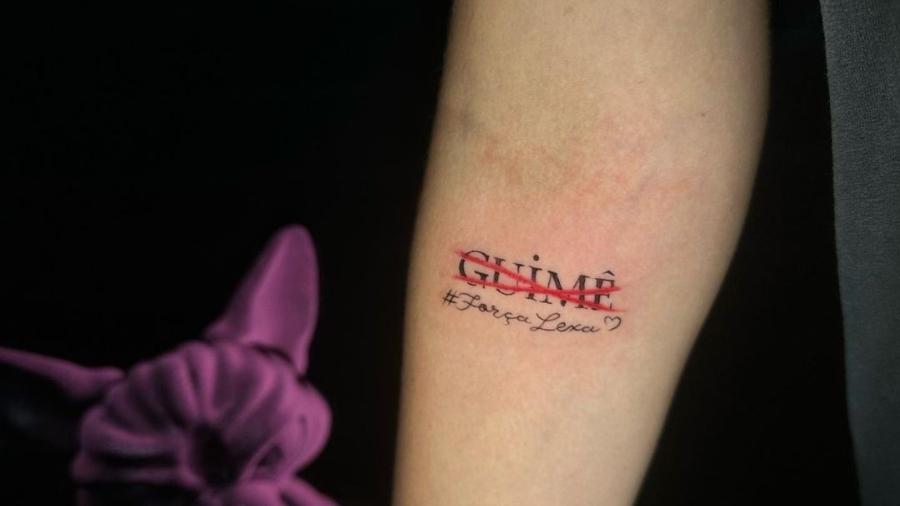 BBB 23: Fã de Lexa faz tatuagem após eliminação de MC Guimê - Reprodução/Instagram