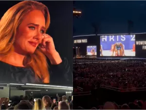 Adele interrompe show pra assistir à final dos 100m feminino nas Olimpíadas