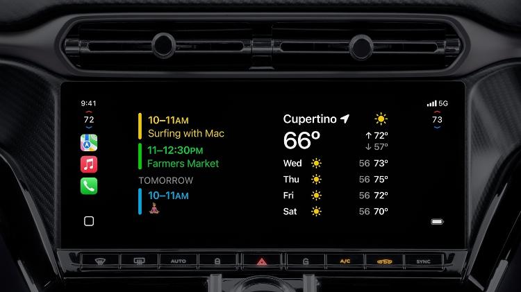 Integração permite que Siri e inteligência artificial da Apple operem o carro com mais fluidez Integração permite que Siri e inteligência artificial da Apple operem o carro com mais fluidez