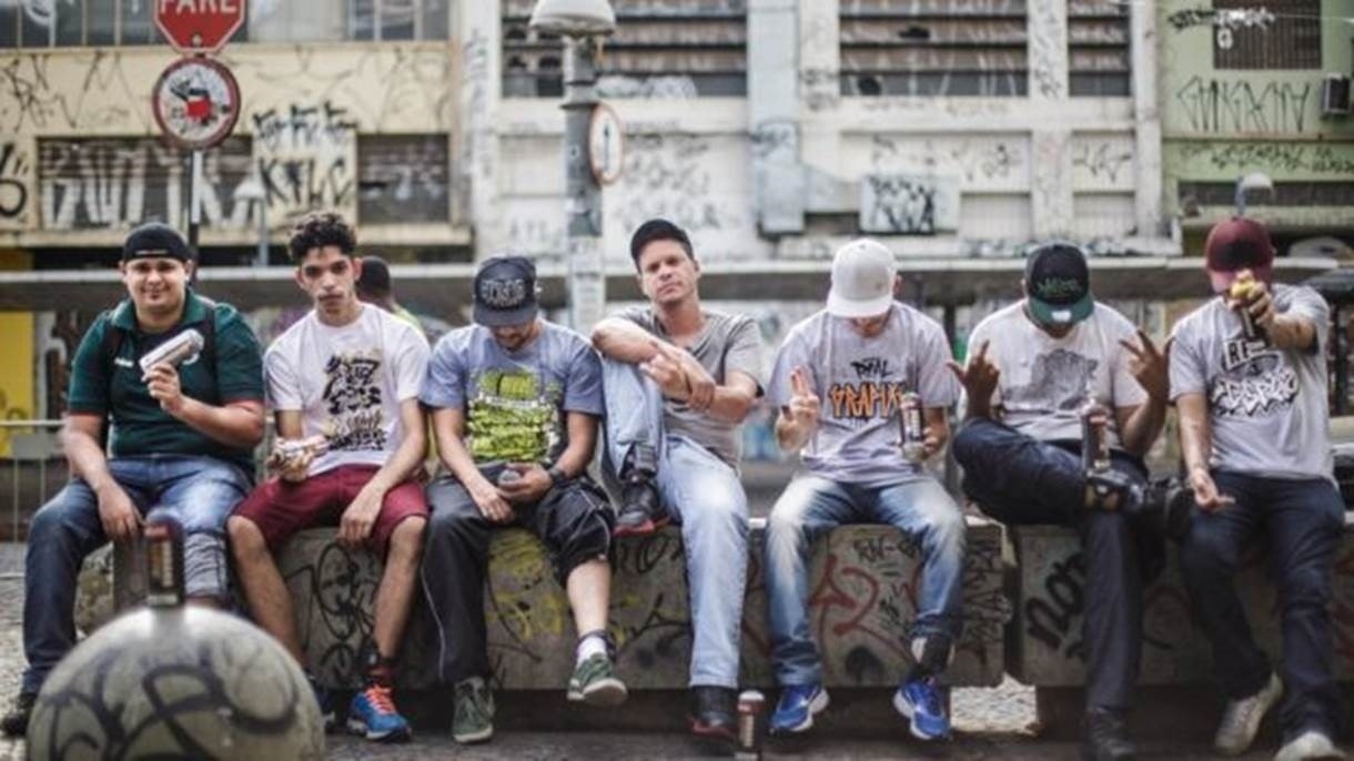 Grupo de pichadores de Belo Horizonte que é alvo de ações na Justiça - Bruno Figueiredo/Área de Serviço