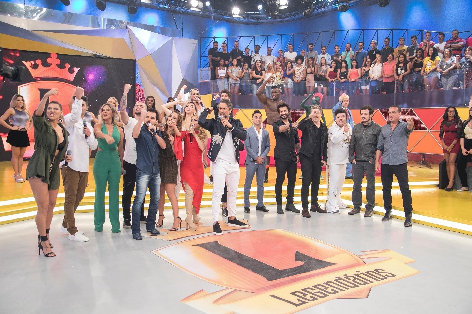 ultima gravação do programa "Legendários", que vai ao ar nesta sexta-feira (29), na Record - Edu Moraes/Divulgação/Record