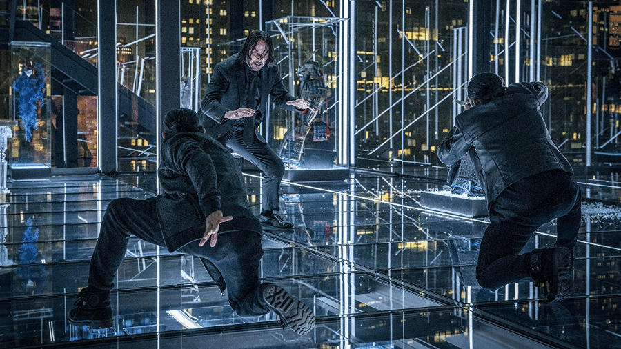 Keanu Reeves em cena de "John Wick 3: Parabellum" - Reprodução