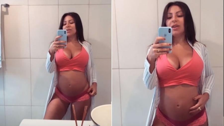 Andressa Ferreira mostra barriga de 5 meses de gravidez - Reprodução/Instagram